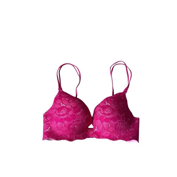 Vistoria’s Secret Push Up Pink Lace Bra 34C - Picture 1 of 5
